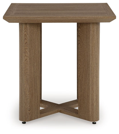 Serene Bay - Square End Table - Dark Brown by Ashley – view 2