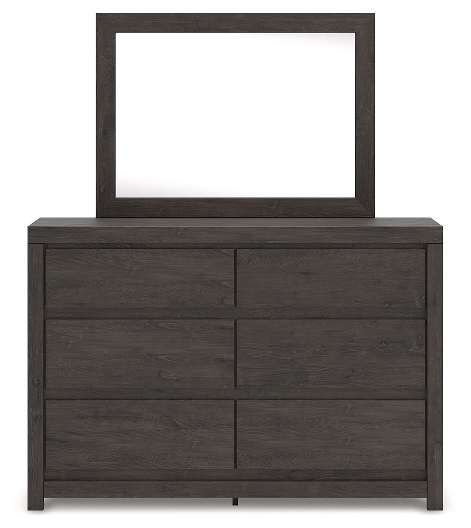 Fraluna - Dresser And Mirror - Charcoal by Ashley – view 2