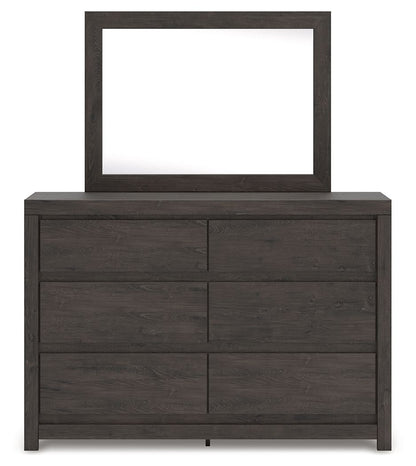 Fraluna - Dresser And Mirror - Charcoal by Ashley – view 2