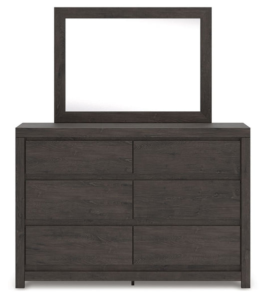 Fraluna - Dresser And Mirror - Charcoal by Ashley – view 2