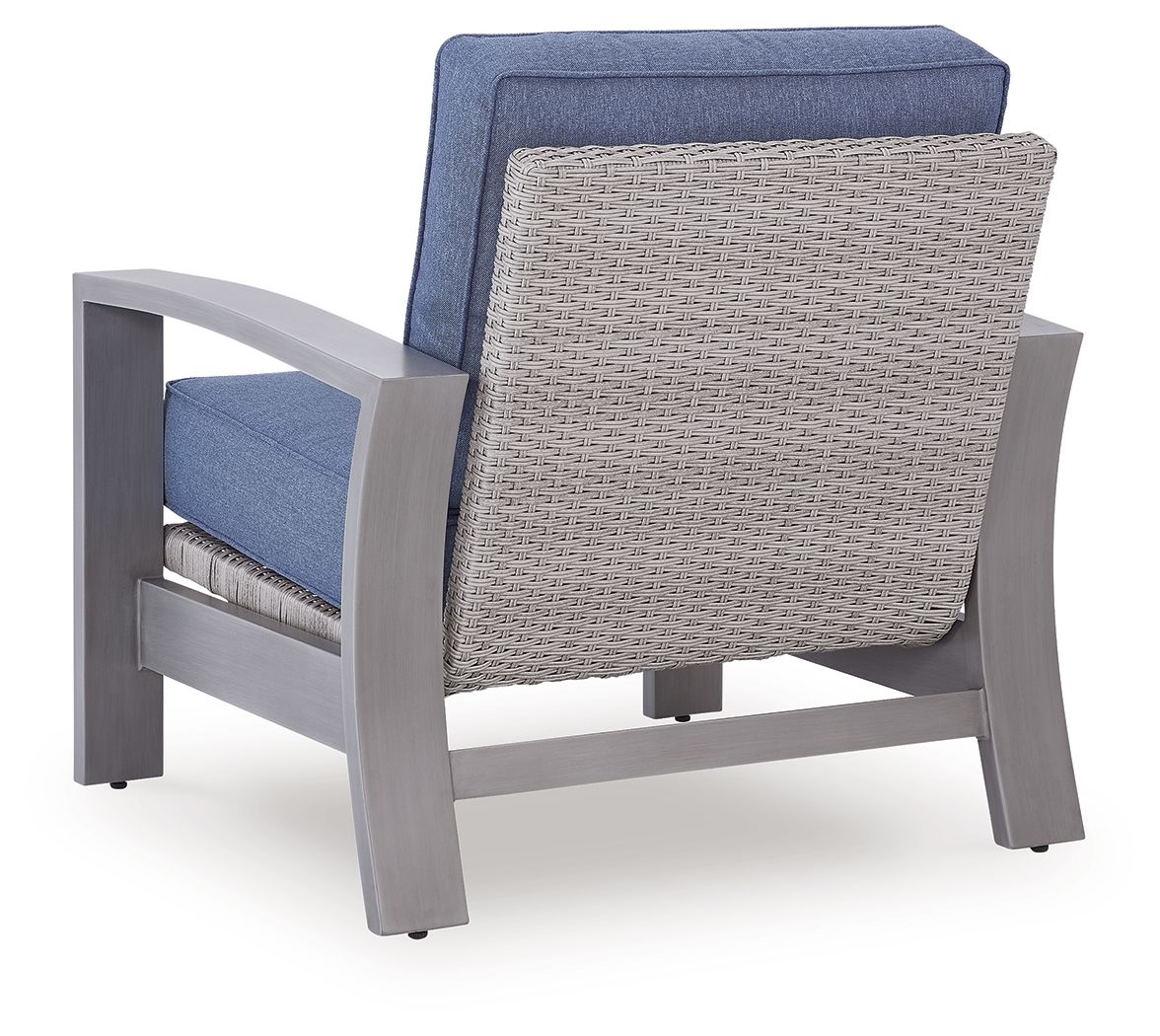 Half Moon Beach - Spring Lounge Chair - Blue / Gray by Ashley – view 3