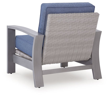 Half Moon Beach - Spring Lounge Chair - Blue / Gray by Ashley – view 3