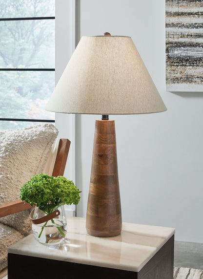 Danset - Wood Lamp by Ashley – view 6