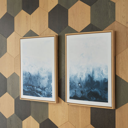 Holport - Wall Art Set (Set of 2) - Blue / White by Ashley – view 2