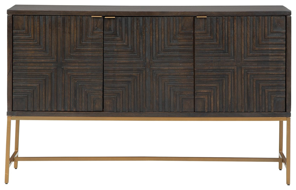 Elinmore - Accent Cabinet - Brown / Gold Finish by Ashley – view 2