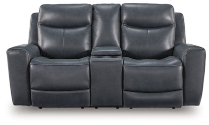 Bexhurst - Power Reclining Loveseat With Console / Adjustable Headrest by Ashley – view 5