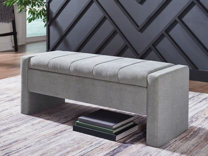 Akselman - Storage Bench - Gray by Ashley – view 2