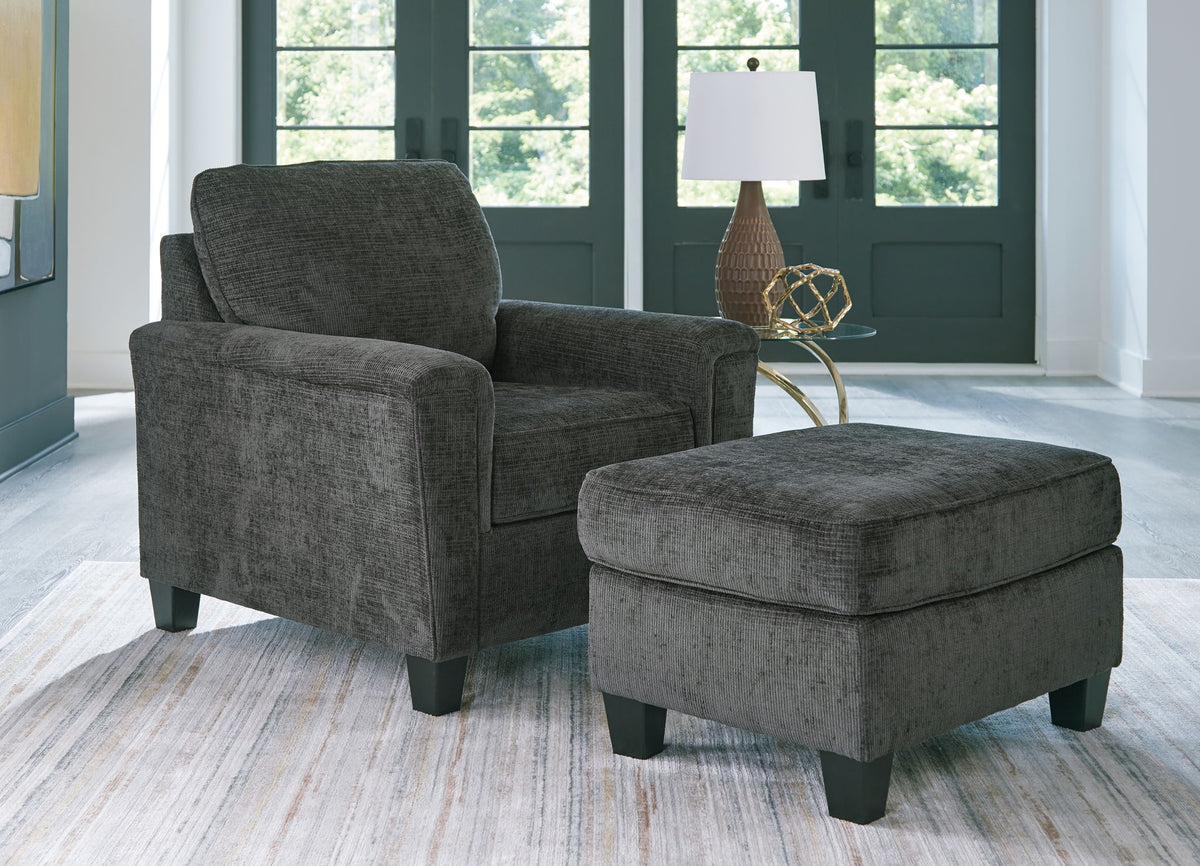 Erinslane - Living Room Set – Stationary Chair & Ottoman