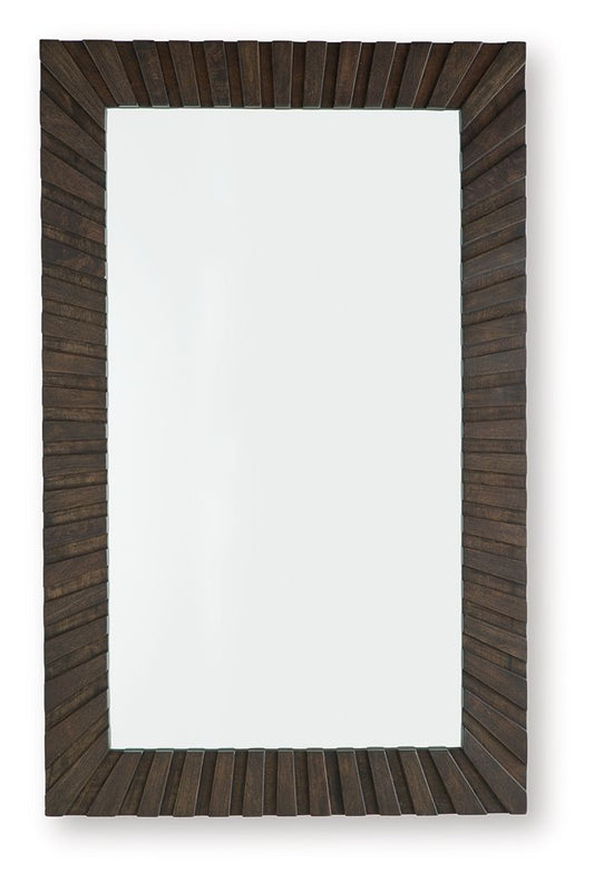 Advin - Accent Mirror - Dark Brown by Ashley – Accent Mirrors