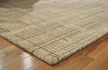 Janston - 5' x 7' Rug - Ivory / Gray / Tan by Ashley – view 2