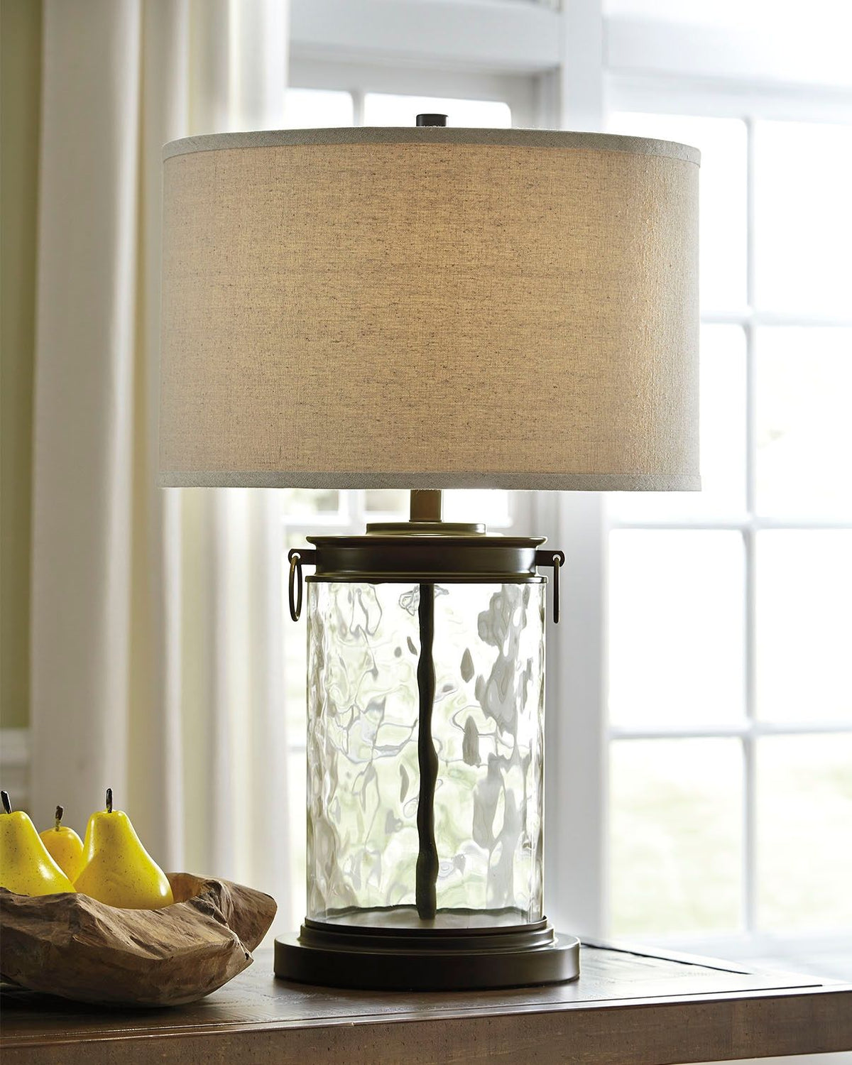 Tailynn - Glass Table Lamp  - Clear / Bronze Finish by Ashley – view 2