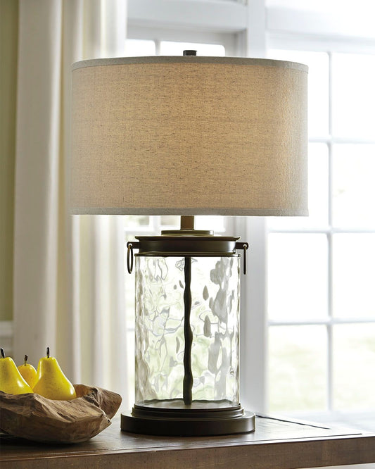 Tailynn - Glass Table Lamp  - Clear / Bronze Finish by Ashley – view 2
