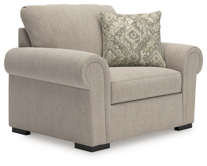 Sararose - Chair and a Half - Heather – Arm Chairs