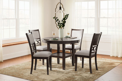 Langwest - Dining Room Table Set (Set of 5) - Brown by Ashley – view 2