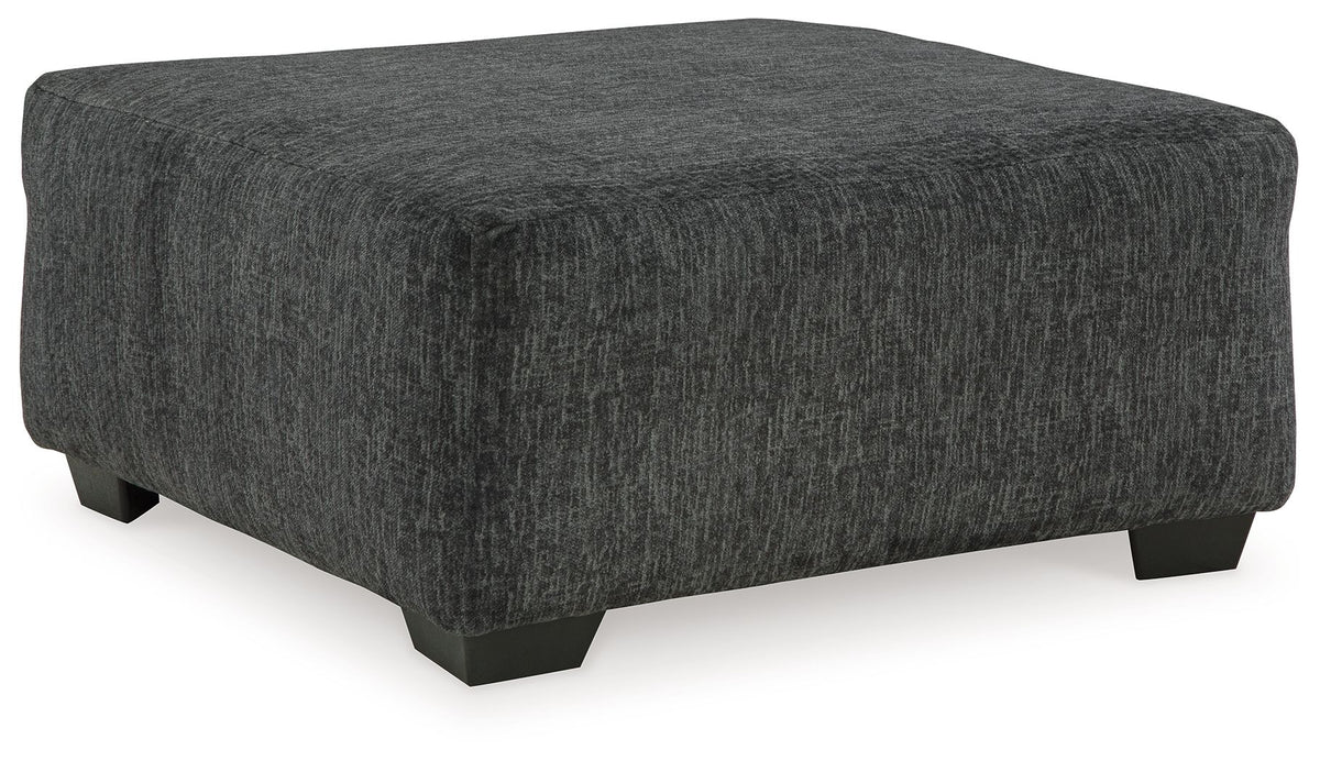 Biddeford - Oversized Accent Ottoman - Shadow by Ashley – Accent Ottomans