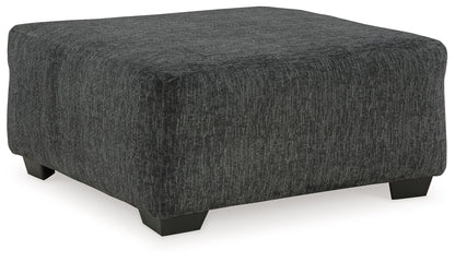 Biddeford - Oversized Accent Ottoman - Shadow by Ashley – Accent Ottomans