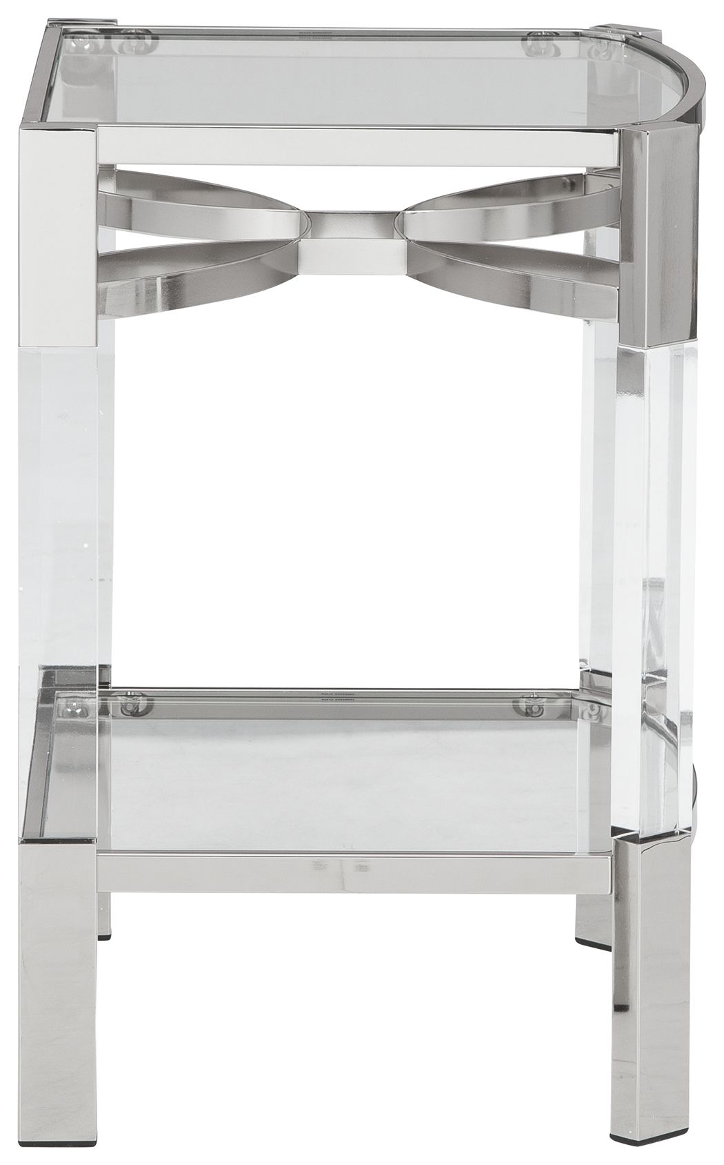 Chaseton - Accent Table - Clear / Silver Finish by Ashley – view 2