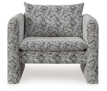 Kenbell - Accent Chair - Black / White by Ashley – view 2