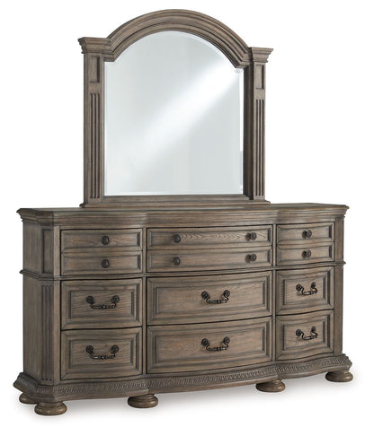 Ardenfield - Dresser And Mirror - Light Brown by Ashley – Dresser & Mirror