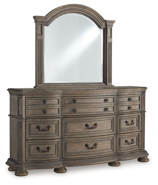 Ardenfield - Dresser And Mirror - Light Brown by Ashley – Dresser & Mirror