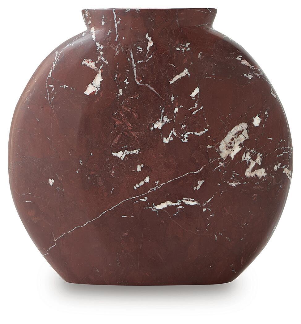 Dashner - Vase - Red / White by Ashley – view 4