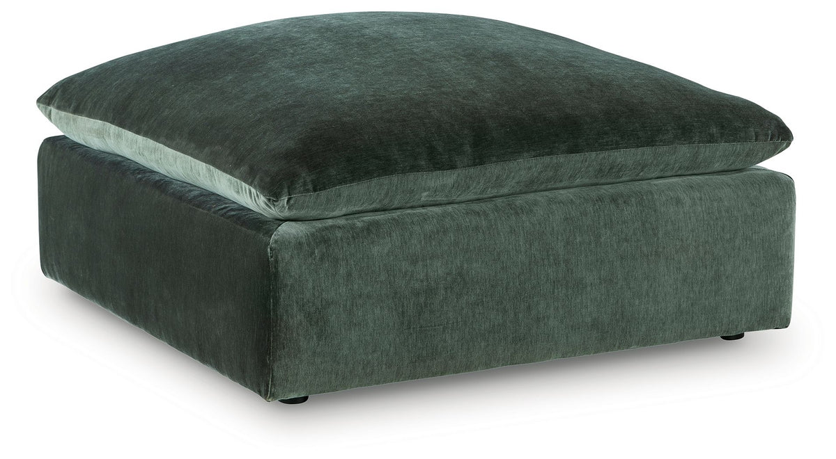 Carriage View - Oversized Accent Ottoman - Jade – Accent Ottomans