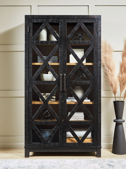 Christop - Accent Cabinet - Black / Brown by Ashley – view 2