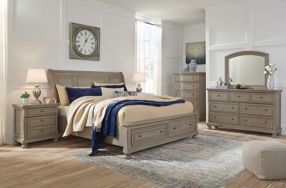 Lettner - Sleigh Bedroom Set by Ashley – view 7