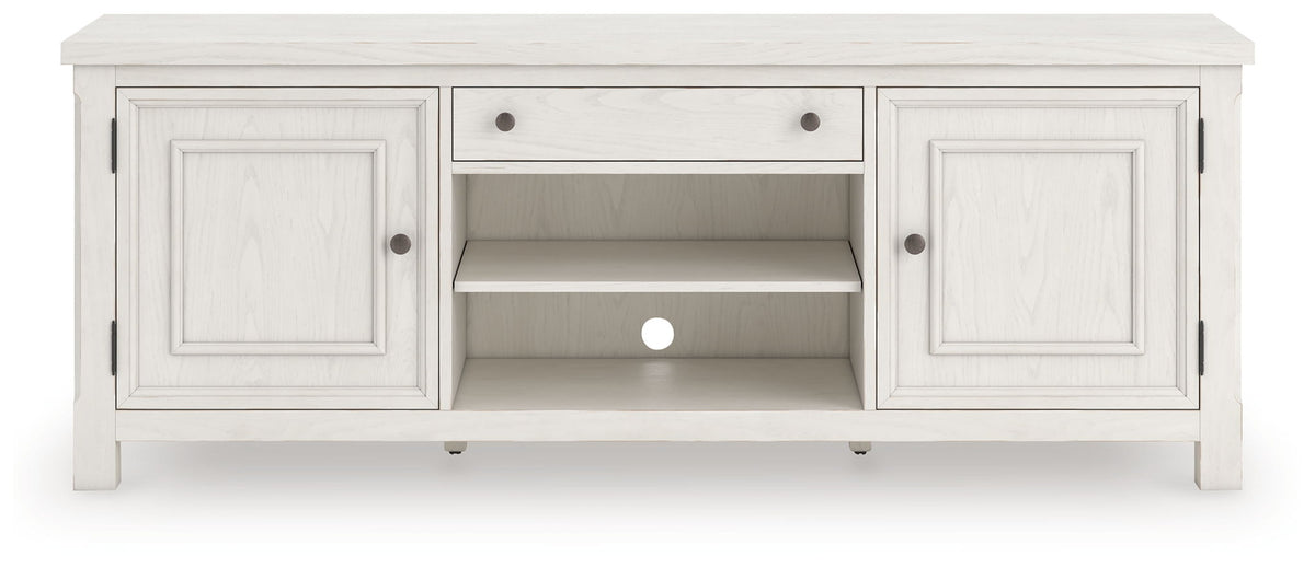 Robbinsdale - Extra Large TV Stand - Antique White by Ashley – view 2