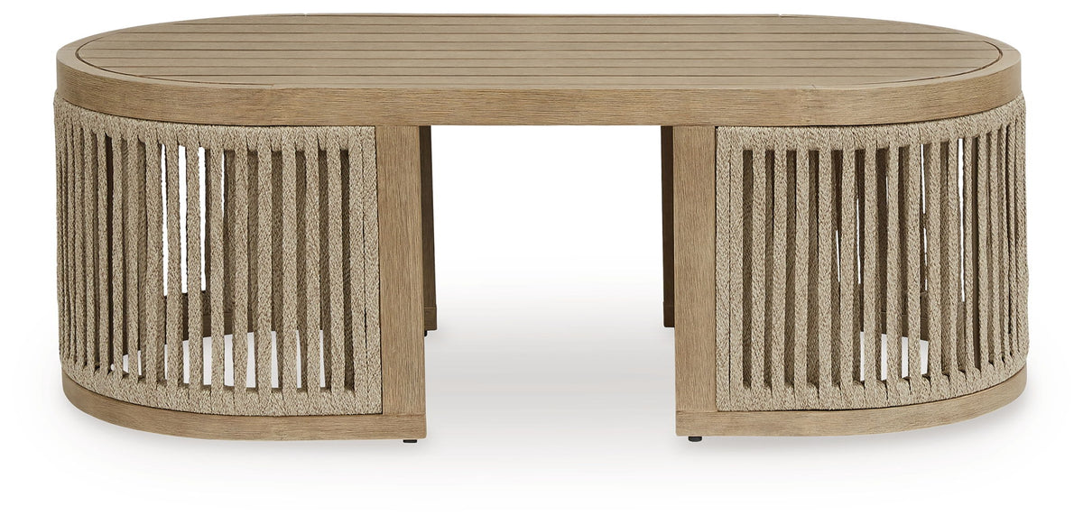 Serena Shores - Rectangular Cocktail Table - Beige by Ashley – view 2