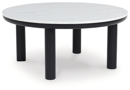 Xandrum - Occasional Table Set (Set of 3) - Black / White by Ashley – view 3