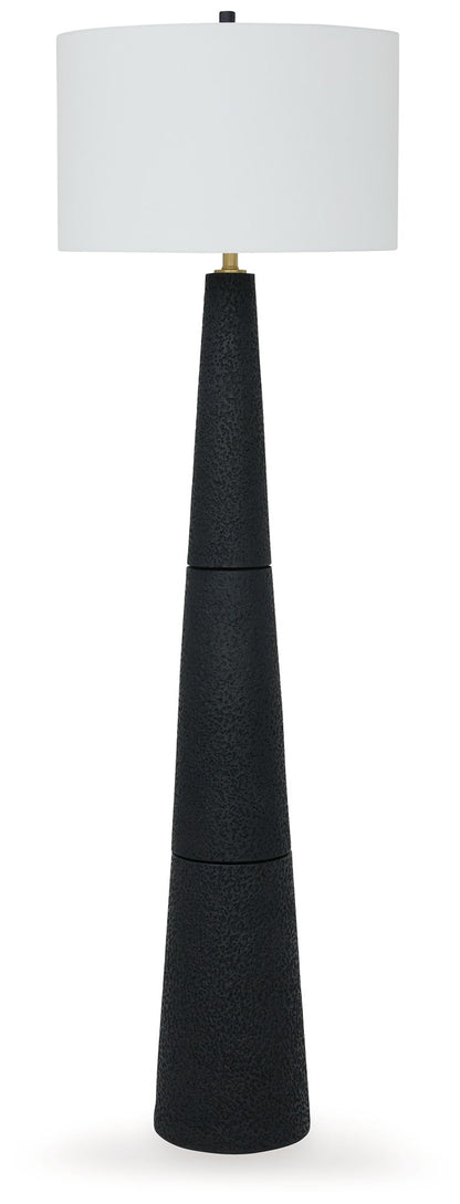 Hallburg - Poly Floor Lamp - Black by Ashley – Floor Lamps