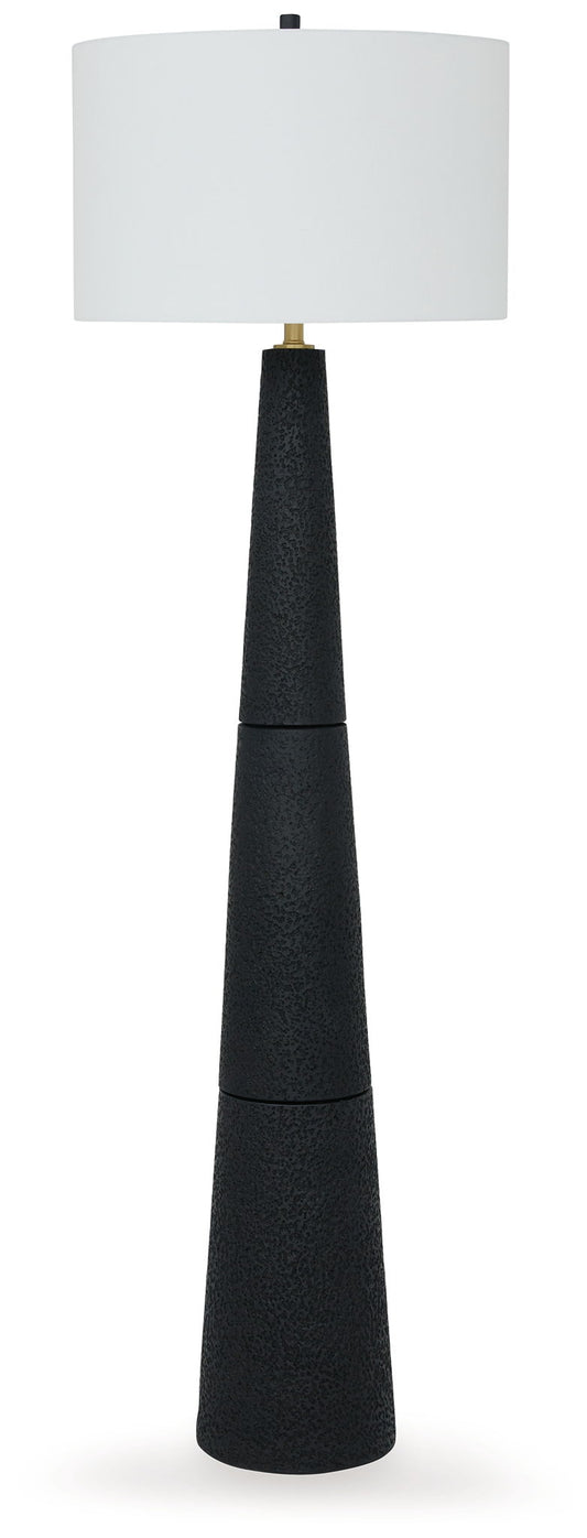 Hallburg - Poly Floor Lamp - Black by Ashley – Floor Lamps