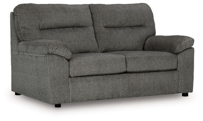 Bindura - Loveseat - Mineral by Ashley – Stationary Loveseats