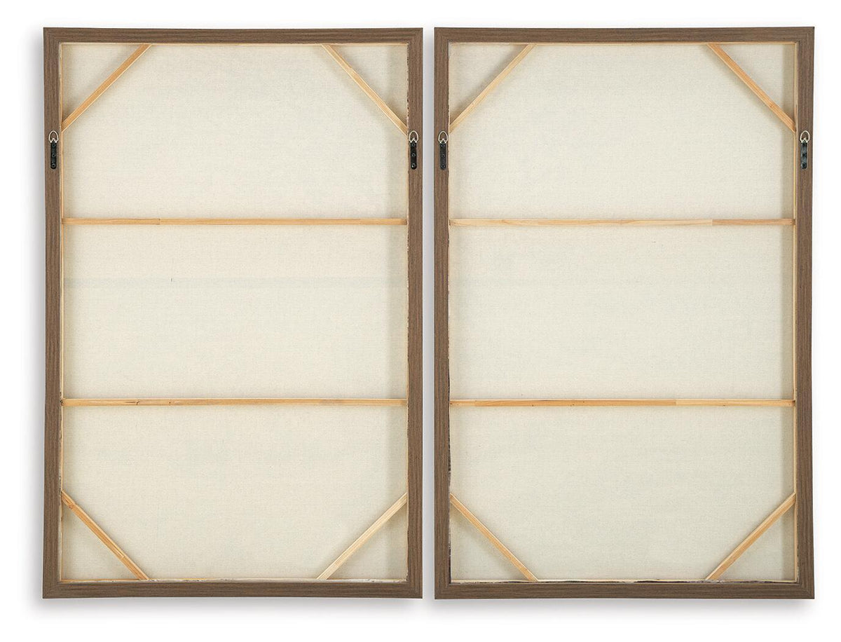 Stormish - Wall Art Set (Set of 2) - Beige / Brown by Ashley – view 3