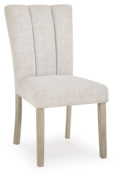 Larawyn - Dining Upholstered Side Chair (Set of 2) - Bisque by Ashley – view 2