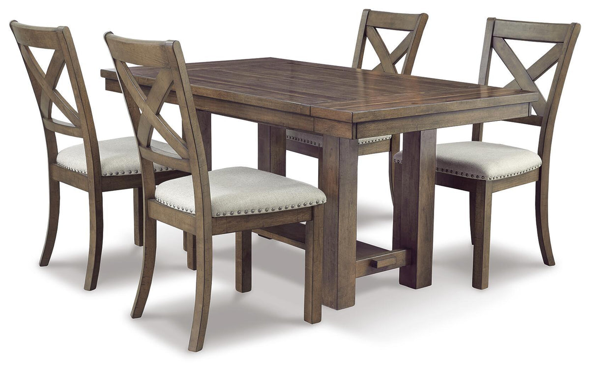 Moriville - Rectangular Dining Room Extension Table - Grayish Brown by Ashley – Dining Tables with Extensions