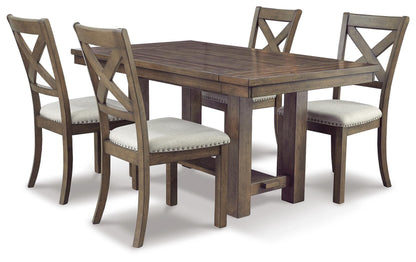 Moriville - Rectangular Dining Room Extension Table - Grayish Brown by Ashley – Dining Tables with Extensions