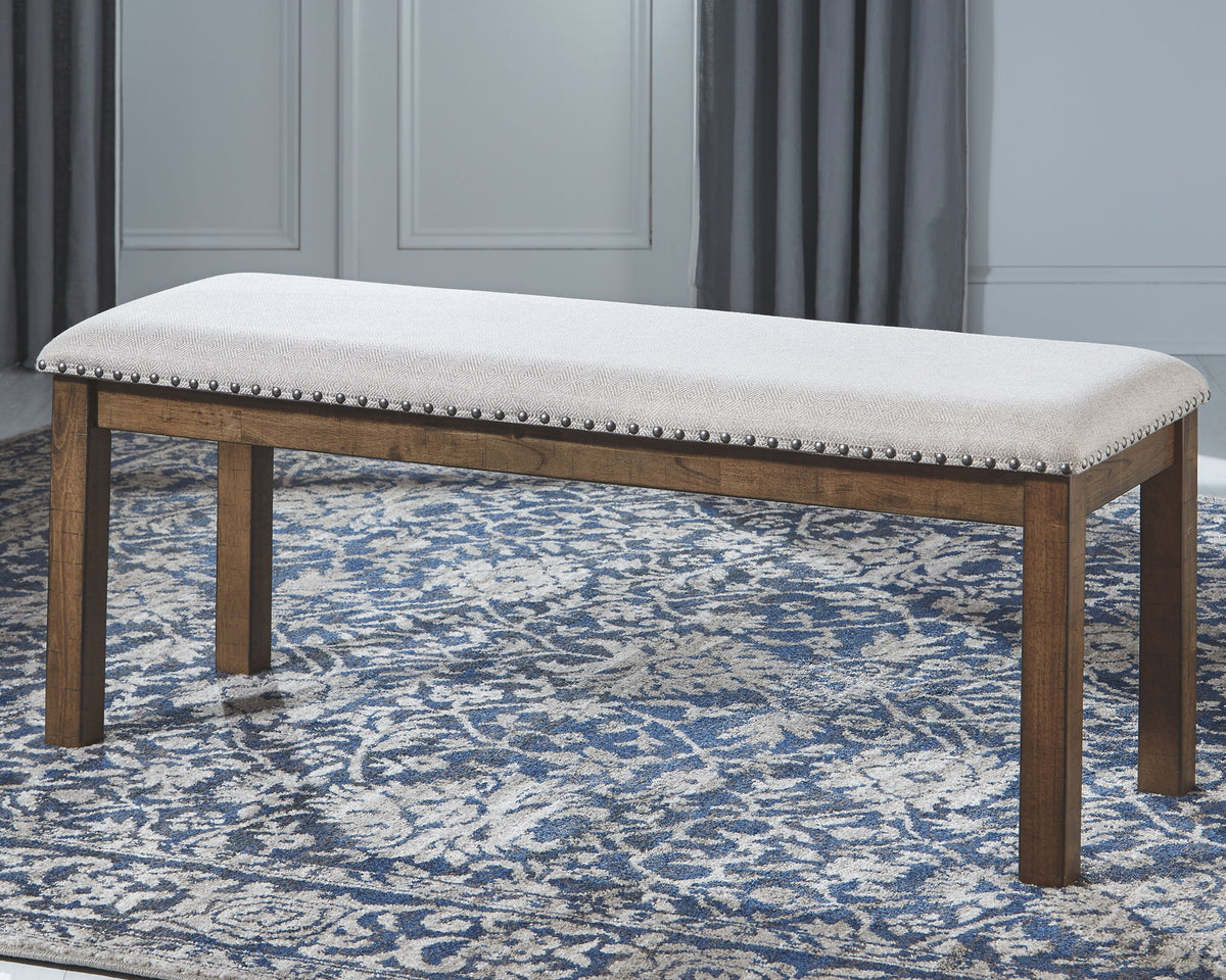 Moriville - Upholstered Bench - Beige by Ashley – view 4