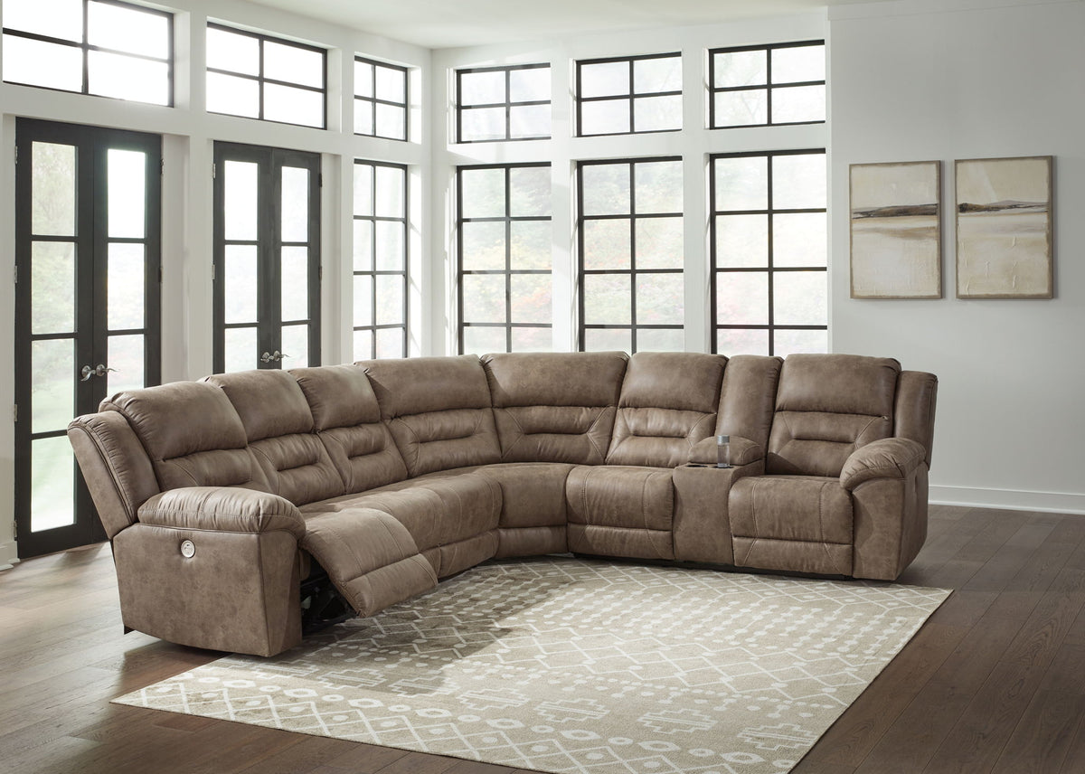 Ravenel - 4 Piece Reclining Sectional by Ashley – view 5