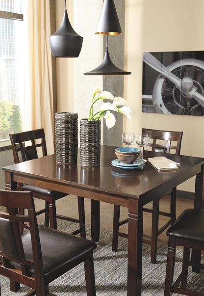 Bennox - DRM Counter Table Set (Set of 5) - Brown by Ashley – view 2