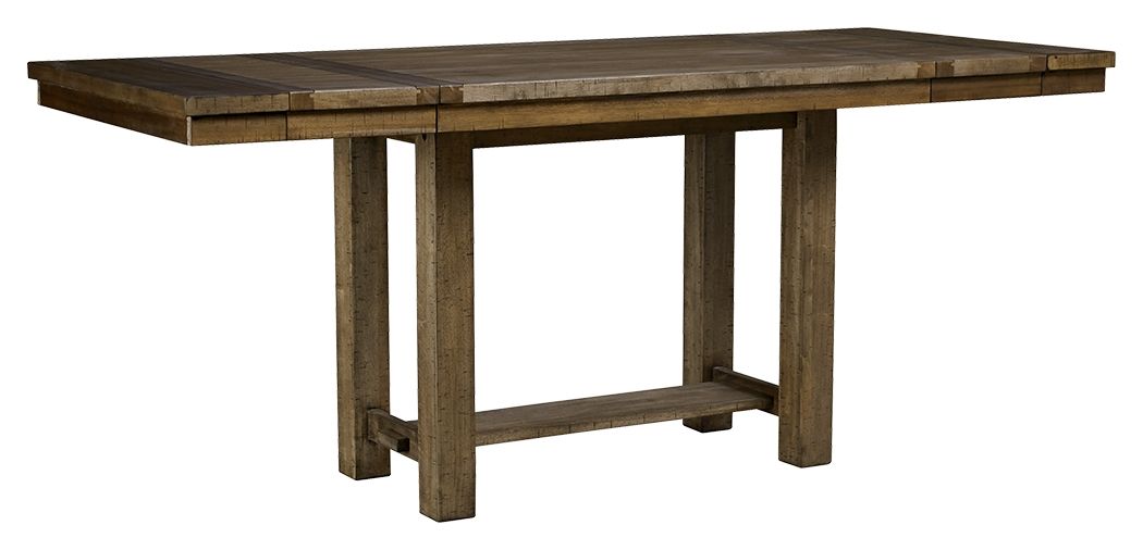 Moriville - Rectangular Dining Room Counter Extension Table - Grayish Brown by Ashley – Counter Tables
