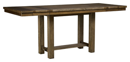 Moriville - Rectangular Dining Room Counter Extension Table - Grayish Brown by Ashley – Counter Tables