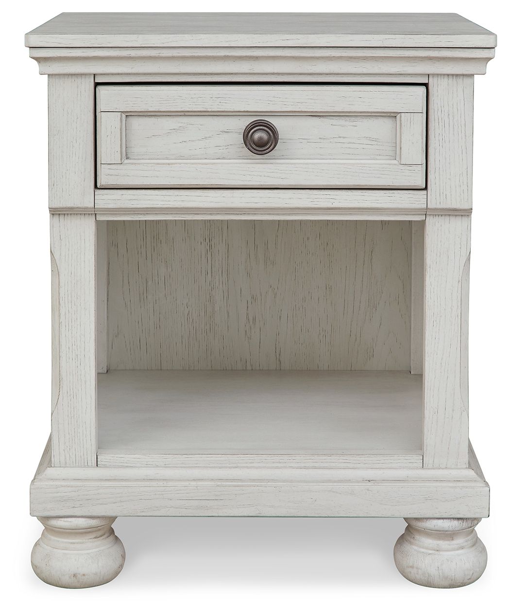 Robbinsdale - One Drawer Night Stand - Antique White by Ashley – view 3