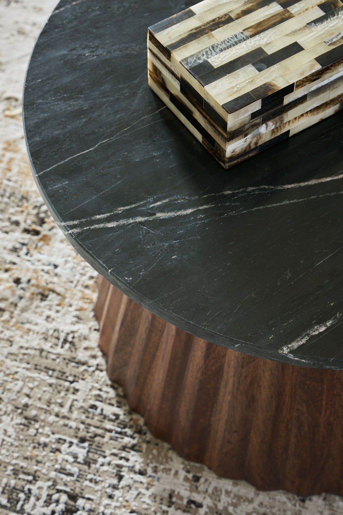 Ceilby - Accent Cocktail Table - Black / Brown by Ashley – view 4