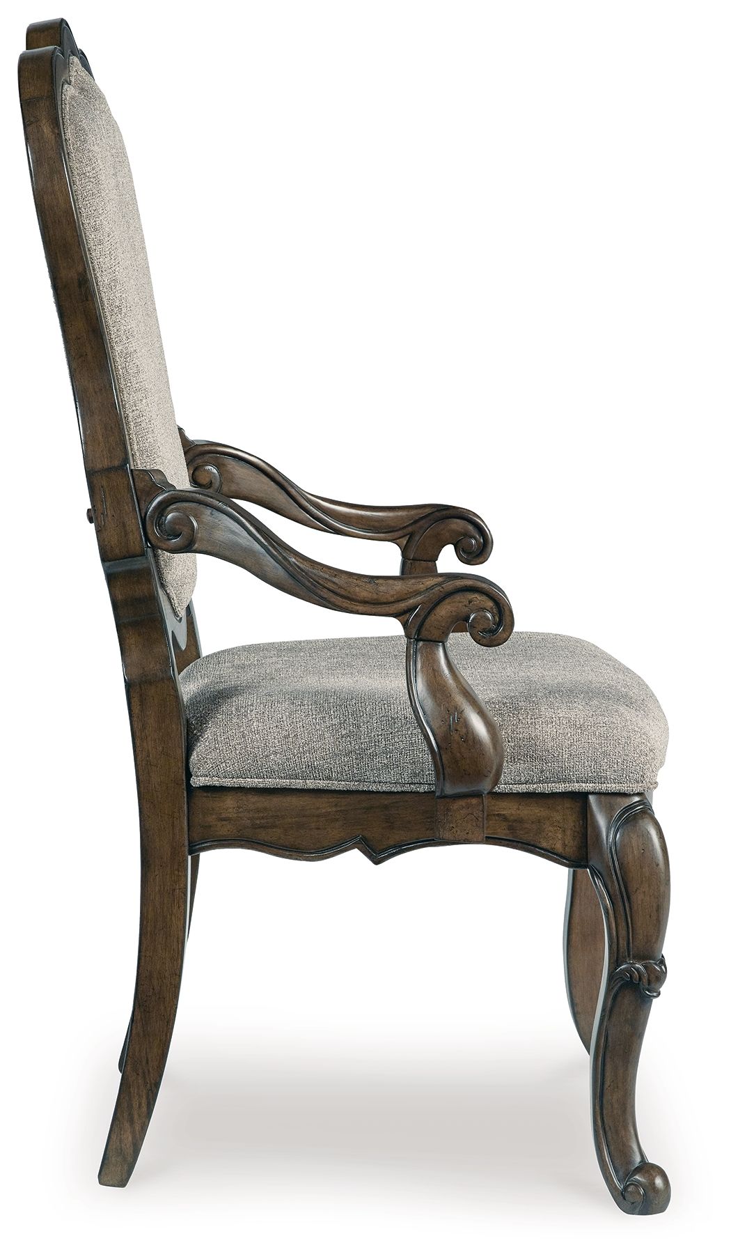 Maylee - Dining Upholstered Arm Chair (Set of 2) - Dark Brown by Ashley – view 4