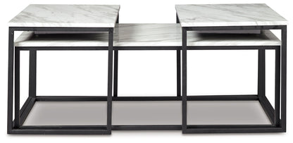 Donnesta - Occasional Table Set (Set of 3) - Gray / Black by Ashley – view 3