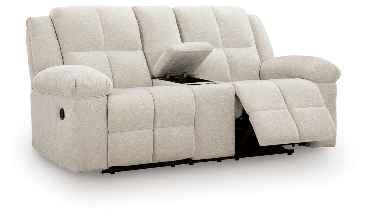 Orlen - Double Reclining Loveseat With Console - Winter – view 3