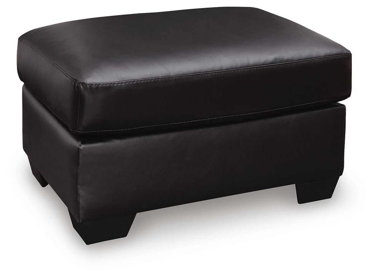 Glennbre - Ottoman - Midnight by Ashley – Upholstered Ottomans