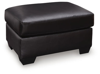 Glennbre - Ottoman - Midnight by Ashley – Upholstered Ottomans